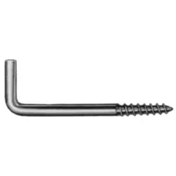 Art. 4 straight screw hooks, galvanized