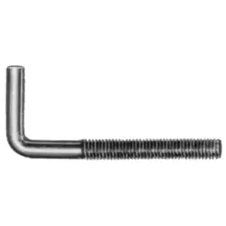 Art. 4 E straight screw hook, galvanized
