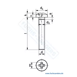 DIN 7985 - Cheese head screws with cross recess