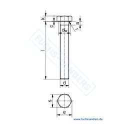 DIN 961 - Hexagon head bolts with full thread and fine pitch thread