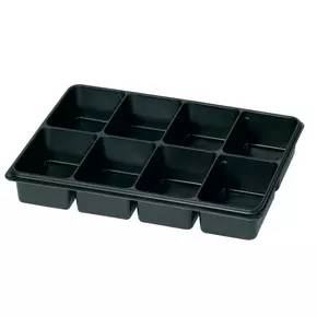Plastic inserts for assortment boxes