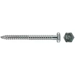 Safety screws with hexagonal head, stainless steel A4