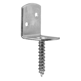 Wattle fence fittings L-shape, stainless steel, SB-packed 4 pcs.