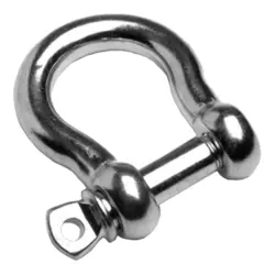 Shackles, H-shape, stainless steel A4