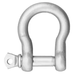 Shackles with screw collar pin, H-shape, galvanized