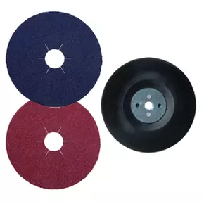 Abrasive fibre discs