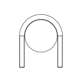 Round steel clip