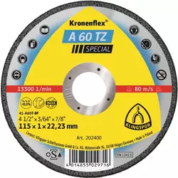 Kronenflex cut-off wheel A 60 TZ Special INOX