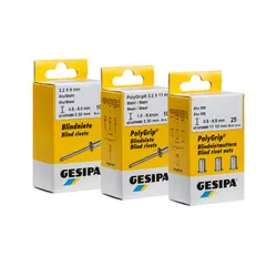 GESIPA Mini-Pack PolyGrip Blindnietmuttern Alu